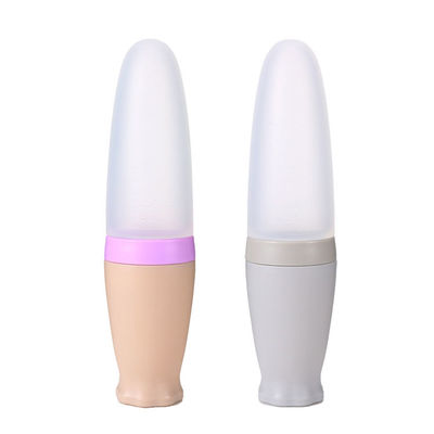 comprar Botella de alimentación libre de la cuchara de Teether del bebé del silicón del látex del ftalato BPA flujo medio online manufacture
