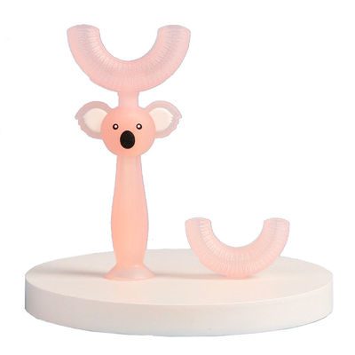 comprar El oso amistoso de Eco del cepillo de dientes de Teether del silicón del bebé de 360 manuales formó online manufacture