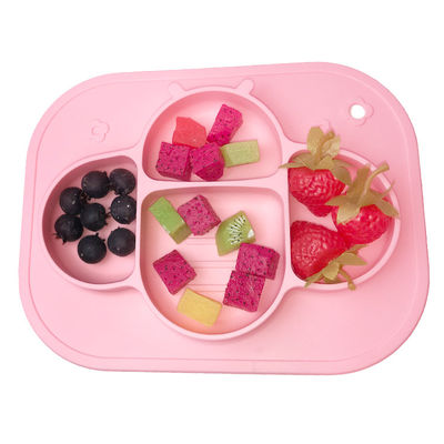 comprar La placa dividida libre no tóxica de la succión de Tray Bee Shape BPA del bebé del silicón modificó para requisitos particulares online manufacture