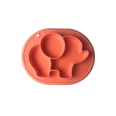 comprar El bebé de alimentación del silicón del elefante de la comida platea a los niños modificados para requisitos particulares que cenan la placa Bpa libremente online manufacture