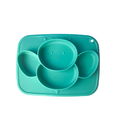 comprar La abeja modificada para requisitos particulares forma la placa de alimentación del bebé libre de Bpa fijada con la cuchara y la bifurcación online manufacture