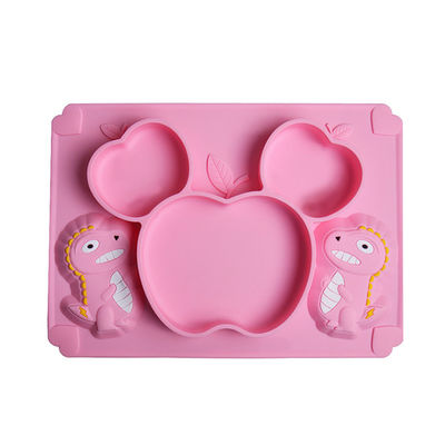 comprar Cuenco amistoso de la placa de la cuchara del sistema del vajilla del bebé de Eco de las placas de los niños del silicón de la comida online manufacture