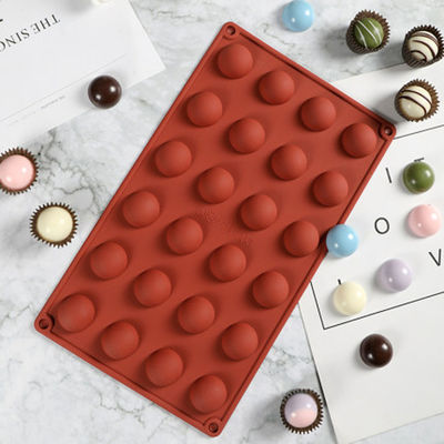 comprar Moldes multi redondos de la pasta de azúcar del silicón de la cavidad del molde DIY del chocolate el en semi-círculo online manufacture
