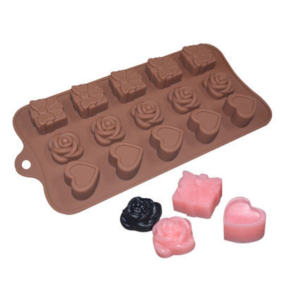 comprar Torta de encargo de Rose Heart Shaped For Candy de los moldes del chocolate del silicón online manufacture