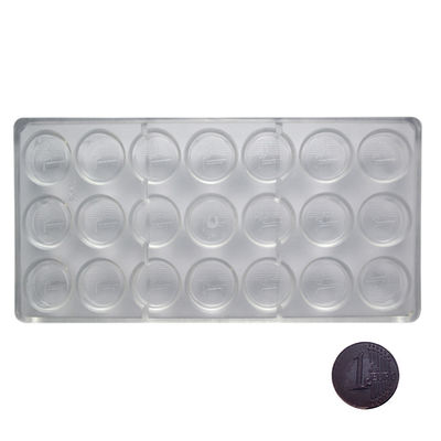 comprar Molde de chocolate en forma de moneda rectangular de policarbonato PC Molde de chocolate online manufacture