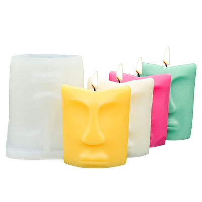 comprar El silicón de la vela del rostro humano moldea el molde reutilizable de la vela del rasgón anti amistoso de Eco online manufacture