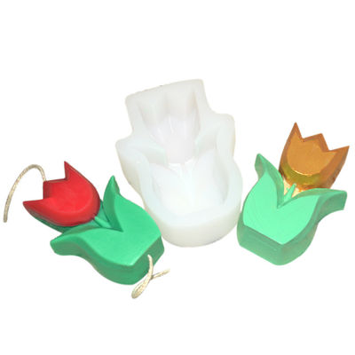 comprar Reutilizable flexible de Tulip Candle Mold Cube Sculpture del silicón modificado para requisitos particulares online manufacture