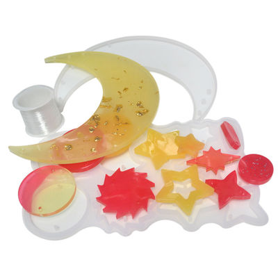 comprar Molde hecho a mano de encargo del epóxido de Crescent Shape Silicone Resin Mold Diy online manufacture
