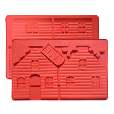 comprar la casa de los utensilios del silicón que cocía 3D formó el molde hecho a mano del jabón del silicón de Diy del cuadrado online manufacture