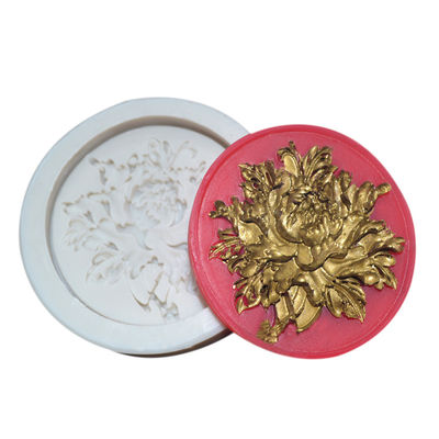 comprar la flor del silicón 3D formó la pasta de azúcar redonda hecha a mano de Diy del molde que cocía para las tortas online manufacture