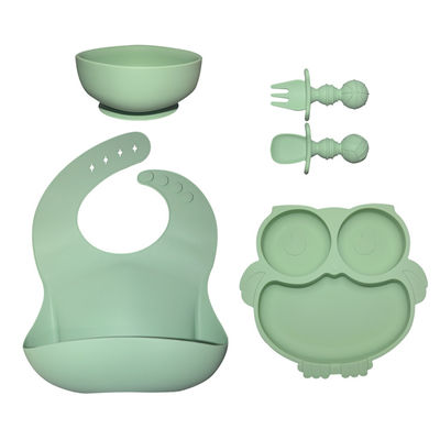 comprar El bebé de MHC que la alimentación del silicón platea 6 PC fija la comida no tóxica Tray Dishes del vajilla del bebé online manufacture
