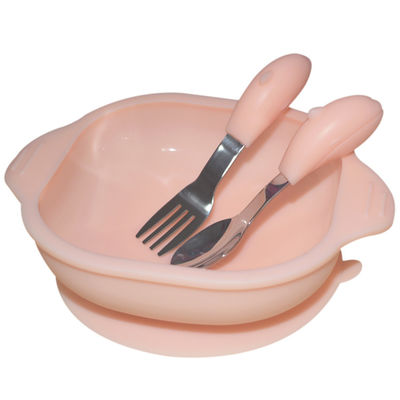 comprar Cuchara dividida bebé suave de la placa de la placa del cuenco de la succión del silicón del bebé pequeño con el sistema de la tapa online manufacture