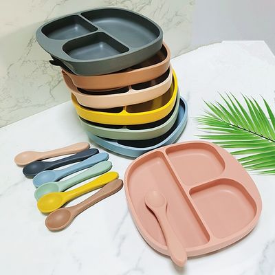 comprar Placa modificada para requisitos particulares del bebé del silicón con la succión que alimenta a los niños antideslizantes para los niños online manufacture