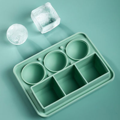 comprar MHC Ice Cube Trays para congeladores Silicona con tapa herramientas de helado cuadrada y redonda online manufacture