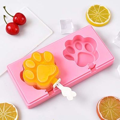 comprar Fabricante de helados para niños Molde de helado de silicona grande con palos y diseño en forma de pata online manufacture