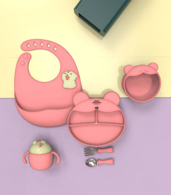 comprar FDA aprobó MHC Bebé utensilios de mesa fácil de limpiar placas de succión para bebés de 6 meses de edad online manufacture