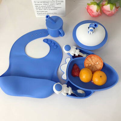 comprar Placemat de silicona para bebés para bebés Conjunto de alimento de grado BPA libre Eco-amigable a prueba de agua Antiderrapante de vajilla de plato cuchara online manufacture