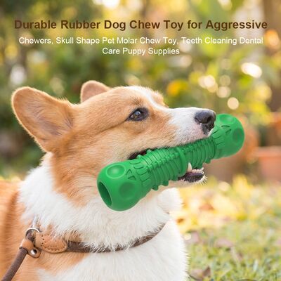 comprar Juguete de hueso de caucho natural para perros, hueso de silicona, juguete para morder para la dentición de mascotas, limpieza de dientes, cuidado dental, suministros para cachorros online manufacture