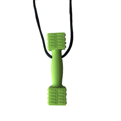 El niño suave de la categoría alimenticia de Teether del bebé del silicón de la forma del martillo mastica a Toy With Thread