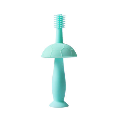 Precio de fábrica del silicón de Teether del bebé forma de limpieza del cepillo de dientes de 360 niños del grado
