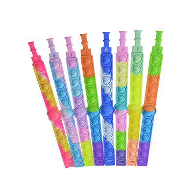 Toy Decompression Pop Bubble Bracelet educativo de los niños del silicón
