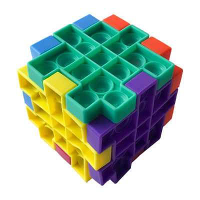 Toy Poppit Infinity Cube Fidget educativo Toy Customized Color de los niños 3D