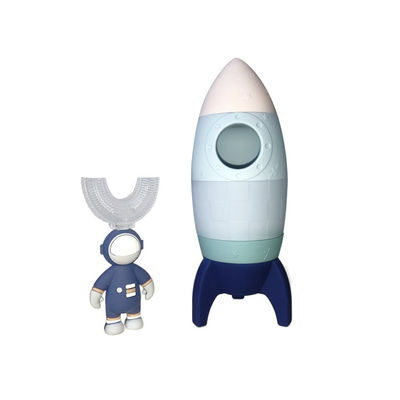 Color de Rocket Toy Teeth Brush Decoration Customized del bebé del silicón