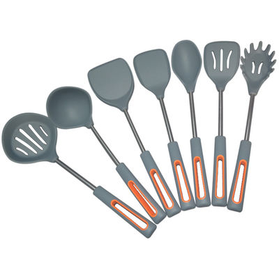 El utensilio de cocinar modificado para requisitos particulares de KitchenAid de la espátula del silicón fijó 8 pedazos de Eco amistosos
