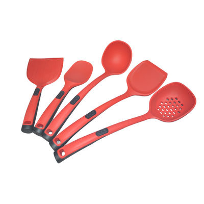 Sistema amistoso sostenible del utensilio del silicón de 5 pedazos de KitchenAid Eco de la espátula del silicón