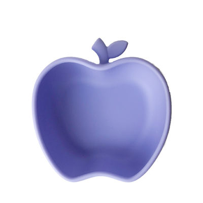 Cuenco autoalimentador Eco de Tray Apple Shape Food Grade del bebé del silicón de la succión amistoso