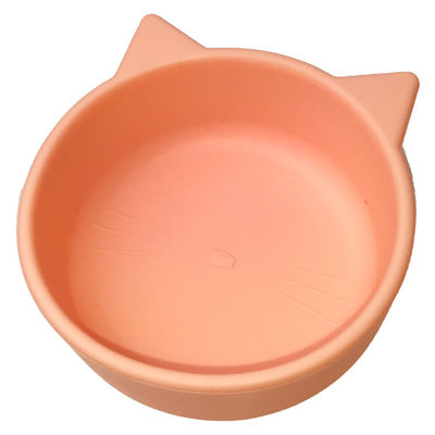 Silicón de alimentación Cat Shaped Food Bowls Customized del cuenco de la succión de los niños