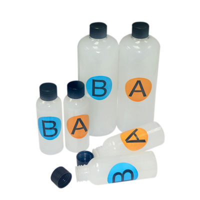 Líquido transparente de la goma de silicona 2 porciones de pequeña de la botella de la parte alícuota categoría alimenticia