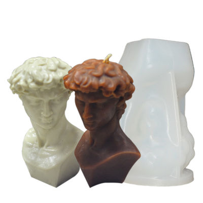 Los moldes hechos a mano de la vela de David Figure Silicone Candle Mold 3D DIY no se pegan