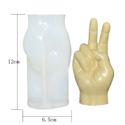 la vela de la goma de silicona de la estatua de los 6.5*5.5*12Cm moldea el tamaño extra grande de encargo 130G