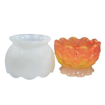 El silicón de epoxy de la resina sostenible moldea Diy Lotus Shape Bowl hecha a mano