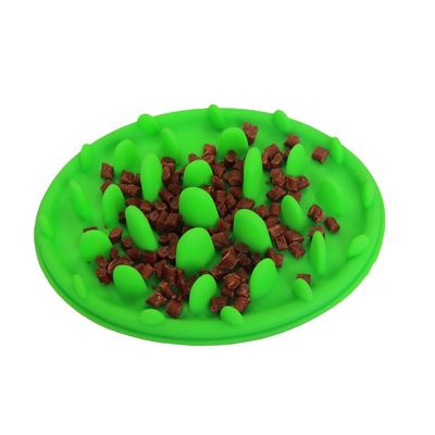 Cuenco lento Cat Bowl Waterproof de consumición lenta sostenible del perro del alimentador del silicón