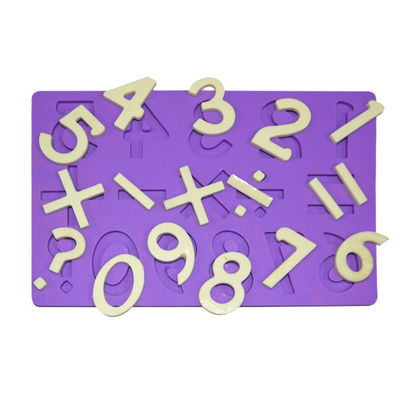 Diseño multifuncional de las matemáticas del molde de la pasta de azúcar del silicón de la forma del número