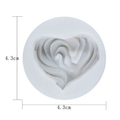 Herramientas de encargo 3d Rose Flower Shape Fondant Mould de la decoración de la torta del tamaño de los utensilios de la hornada del silicón
