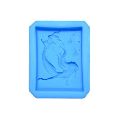 Modelo hecho a mano 3d Mermaid Shaped de Diy de los utensilios de la hornada del silicón Logo Molds Silicone Fondant