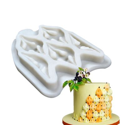 Moldes del silicón de la categoría alimenticia 3d, torta de Diy que adorna moldes de la pasta de azúcar