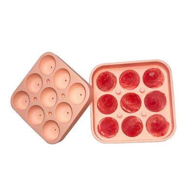 Pequeña cavidad sostenible 9 de Rose Shaped Ice Cubes Maker del silicón 1,2 pulgadas