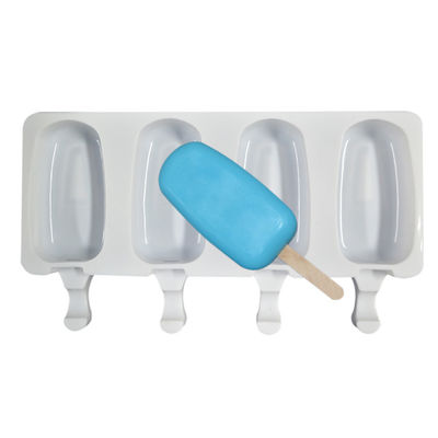 Hecho a mano reutilizable del fabricante del molde del helado del polo del silicón DIY modificado para requisitos particulares