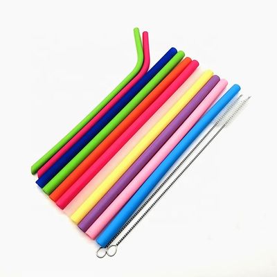 Pajas de beber Eco del silicón reutilizable plegable de encargo amistoso con la escobilla