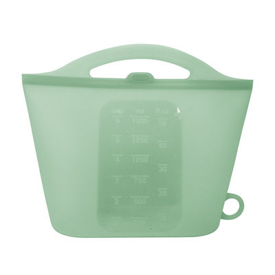 1500ml da fruto almacenamiento reutilizable de la comida del silicón empaqueta colores multi sostenibles