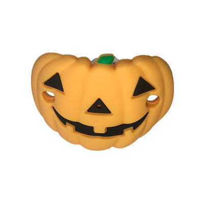 La calabaza aerodinámica de Halloween del pacificador del bebé del silicón forma maniquíes de la categoría alimenticia