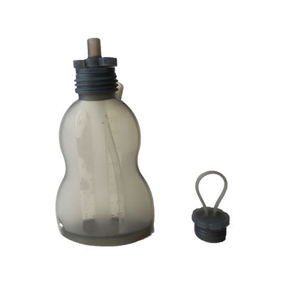 el bolso medio del almacenamiento de la leche del silicón del flujo de los productos del silicón del bebé 300ml modificó para requisitos particulares
