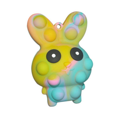 Huevo de Pascua Bunny Pop It Toy, estallido suave del silicón del ojo del pellizco que despide que juega