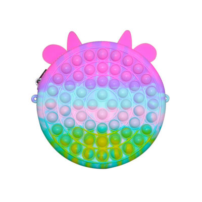 Bolso del monedero del silicón de Mini Kids Fidget Cute Chain de la historieta de la moda de DIY para la niña
