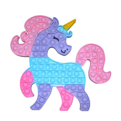 Prensa educativa de la descompresión de los juguetes del silicón de Unicorn Penguin Desktop Puzzle Kids