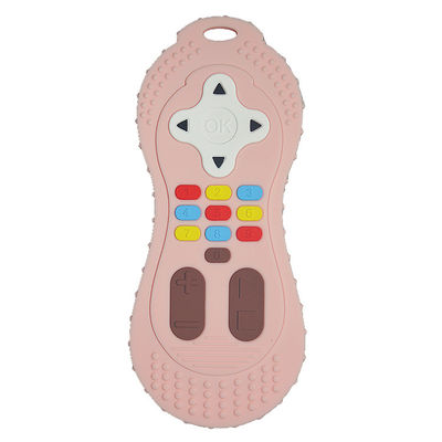 El silicón de encargo Teether Toy Remote Control Shape Silicone del color mastica el juguete